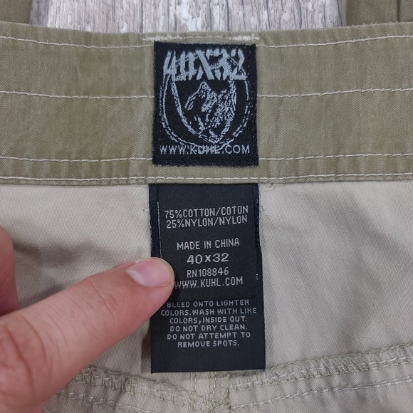 KUHL Pants Mens 40x30 Revolvr Utility Hiking Green Outdoor Workwear - Picture 9 of 10